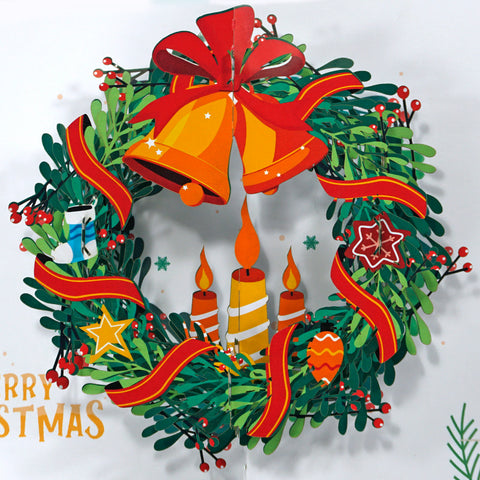 Christmas 3D greetings Popup-card for Friends - Coworkers - Family