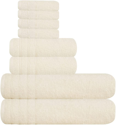 4 Pieces White Wash Cloth for Baby Quick-Dry Washcloths, Highly Absorbent,  Soft Feel Fingertip Towels, Premium Quality Flannel Face Cloths