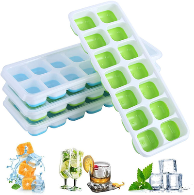 IVYHOME Ice Chilled 5 Compartment Condiment Server Caddy | Plastic Storage Food Containers | Serving Tray Container with 5 Removable Dishes Over 2 Cup