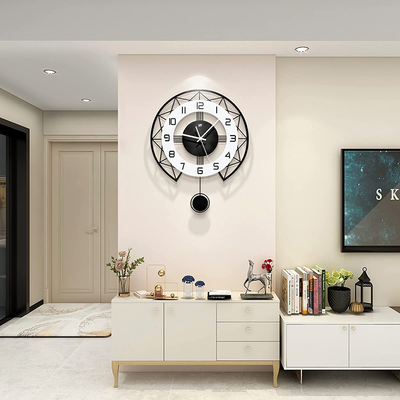 Mantel Clock, Wooden Mantle Clock for Living Room Décor - Silent