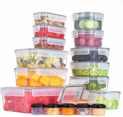 DecorRack 30 Plastic Mini Containers with Lids, 1 oz 