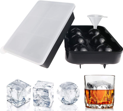 The Ultimate Ice Cube Maker Silicone Bucket with Lid Makes Small