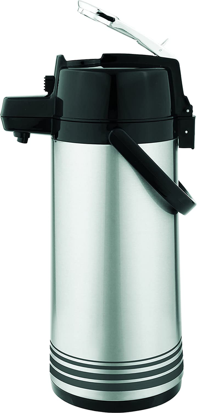 Zojirushi Air Pot Stainless Steel Beverage Dispenser, Stainless Steel, 128 oz