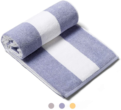 FORESTLANG Fluffy Oversized Beach Towel - Large 71 x 40 Inch Blue