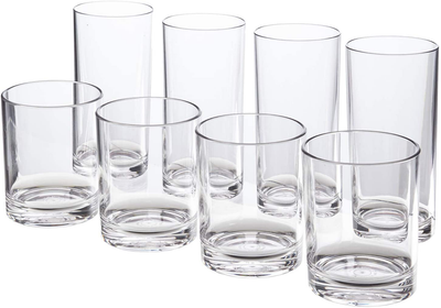 16oz Skinny Clear Acrylic Tumbler - 4 Pack - Expressions Vinyl