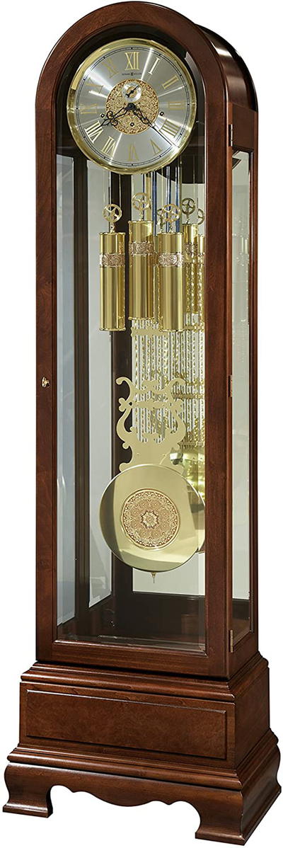  Howard Miller Chateau Floor Clock 610-520 – Windsor Cherry  Vertical Home Decor with Chain-Driven, Single-Chime Movement & Chime  Silence Option : Home & Kitchen