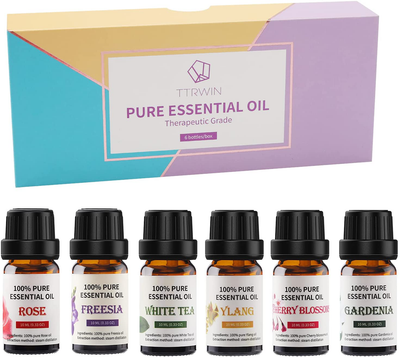 ASAKUKI Floral Essential Oils Gift Set, Aromatherapy Diffuser Oils Flo –  SHANULKA Home Decor