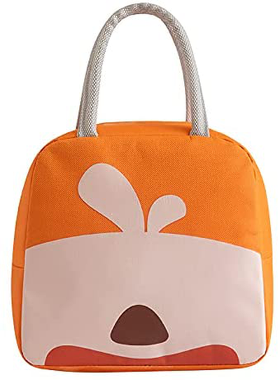 LONJOY Funny Bear Lunch Box for Kids Insulated Lunch Bag Kids Lunch Bag for Boys for Girls Lunch Tote Box Bag for Work School (Dark blue)