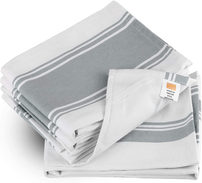  Williams-Sonoma All Purpose Pantry Towels, Kitchen Towels, Set  of 4, Drizzle Grey, 100% Cotton : Home & Kitchen