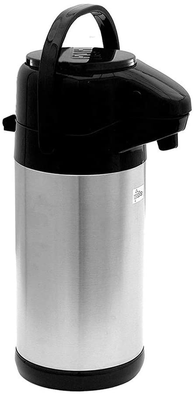 Service Ideas ECAL25S Eco-Air Airpot with Lever Lid, 2.5L, Silver