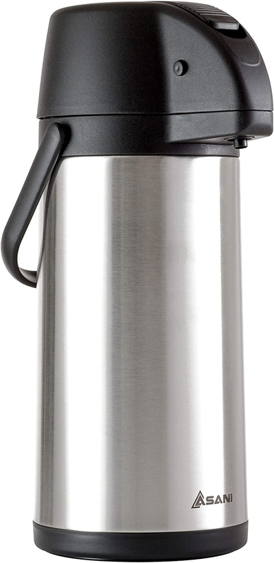 Airpot Coffee Carafe - TOMAKEIT 3L(102 Oz) Airpot Beverage Dispenser  Insulated Stainless Steel Large Coffee Thermal - Pump Action Airpot for  Hot/Cold