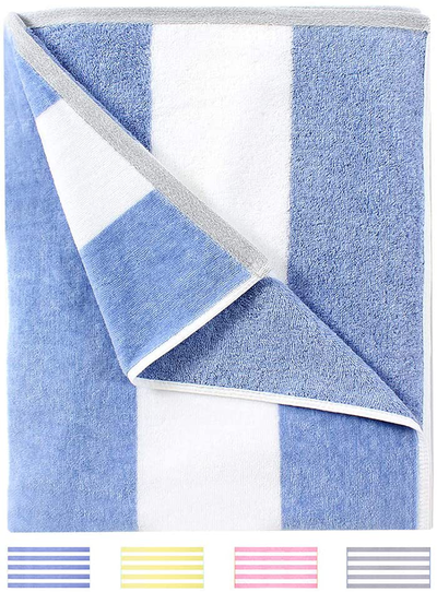 FORESTLANG Fluffy Oversized Beach Towel - Large 71 x 40 Inch Blue