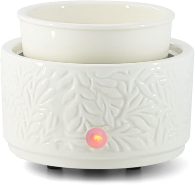 Hituiter Wax Melt Warmer for Scented Wax with USB Charging 7 Colors LED Lighting Oil Lamp Wax Melts Burner Electric Melter Candle Warmer Classic Black