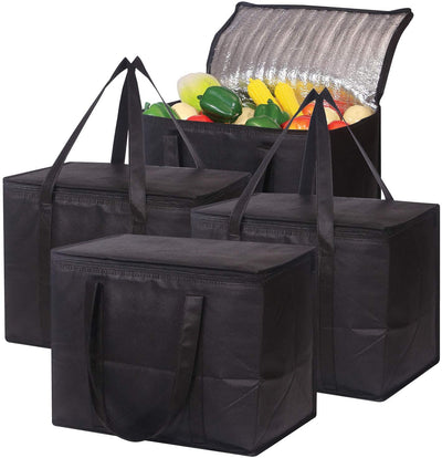  CLEVERFECT Reusable Grocery Box Bags. Large, Durable