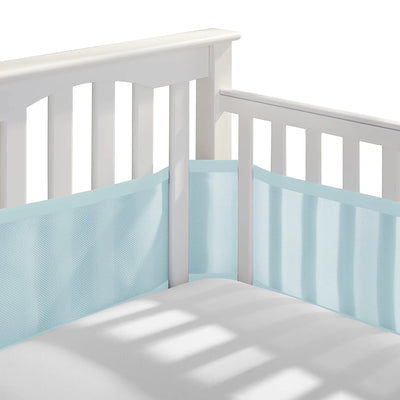 BreathableBaby Breathable Mesh Crib Liner - Classic Collection - Safari Fun  Too - Fits Full-Size Four-Sided Slatted and Solid Back Cribs - Anti-Bumper