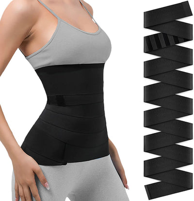 Adjust Your Snatch Waist Trainer Wrap, Miracle Tummy Wrap Sweat Workout  Belt Waist Trimmer for Women - XXL and UP