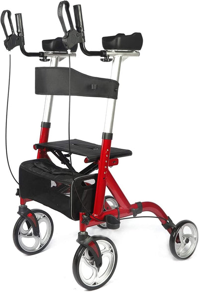 Goplus Aufrechter Gehwagen, Schwerlast-Aufstehrollator mit Sitz und Rä –  SHANULKA Home Decor