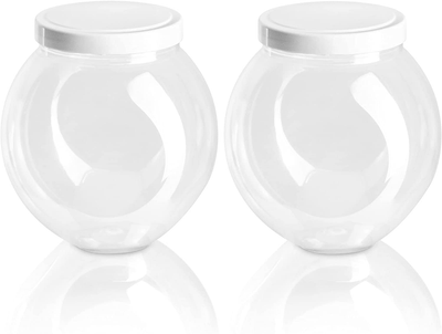 TOPZEA 3 Pack Candy Jars with Lids, 46 Oz Plastic Candy Jar Clear Cook –  SHANULKA Home Decor