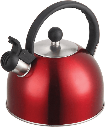 2 Liters Stainless Steel Teakettle With Strainer, Stovetop Tea Kettle  Whistling Teapot With Cool Grip Handle