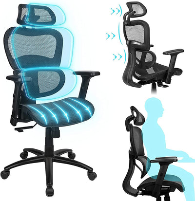 Oline ErgoPro Ergonomic Office Chair, Rolling Desk Mesh Computer