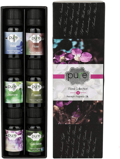 ASAKUKI Floral Essential Oils Gift Set, Aromatherapy Diffuser Oils Flo –  SHANULKA Home Decor