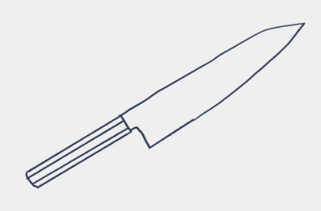 Gyuto Sketch Drawing