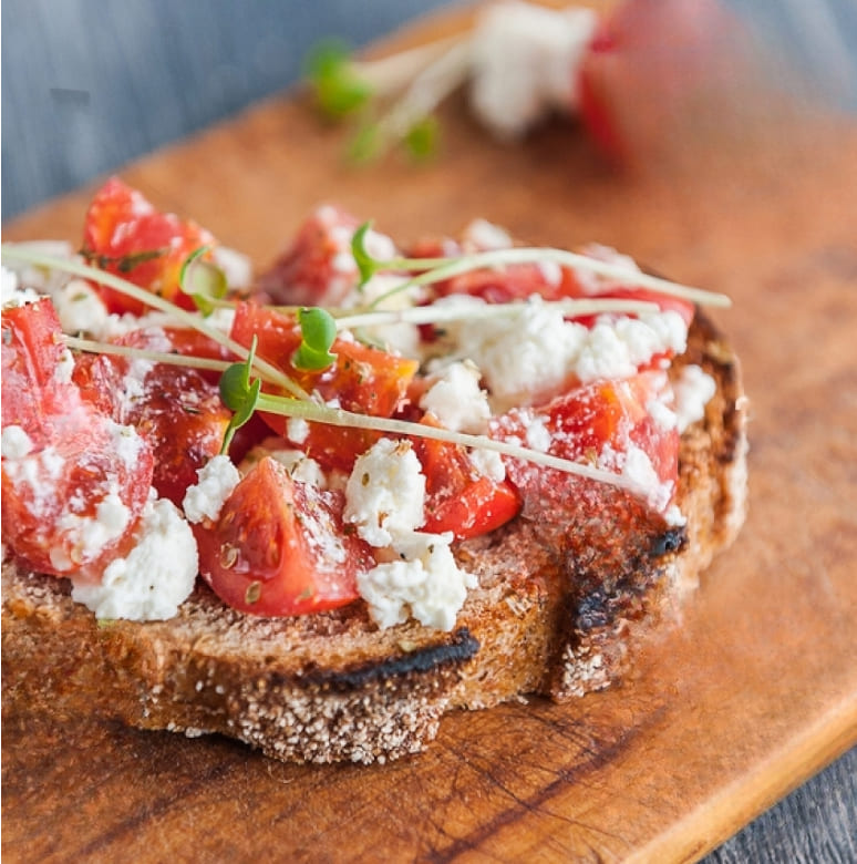 Cottage Cheese Toast with Seaweed Sambal