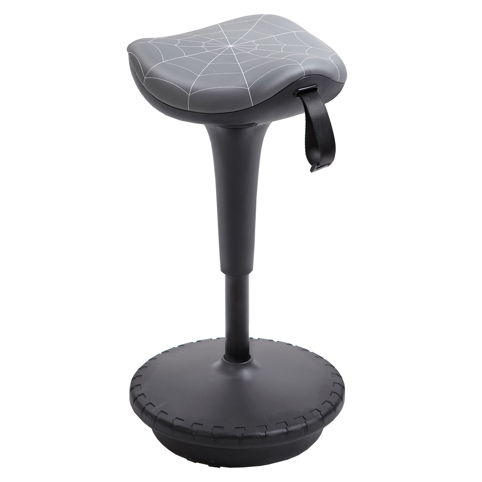 Lift Wobble Stool Standing Chair with 360° Swivel, Tilting Balance Chair with Adjustable Height and Saddle Seat for Active Sitting, Grey
