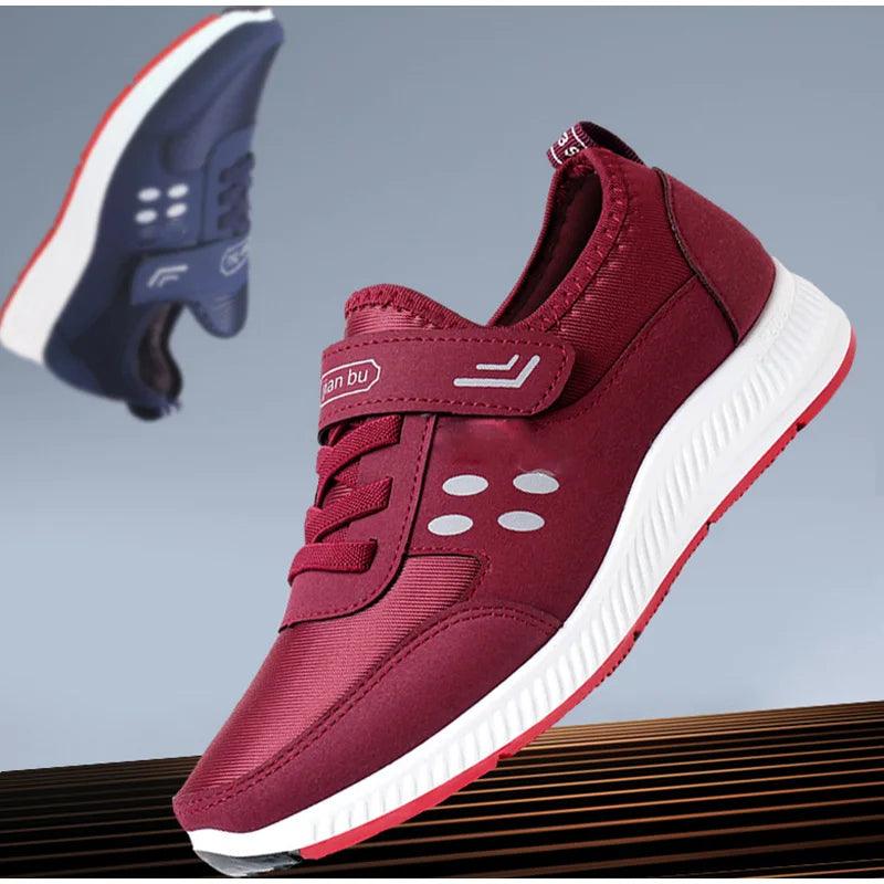 Zapatos deportivos ortopédicos de malla vulcanizada con hebilla para mujer - Gillo - Confort ortopédico