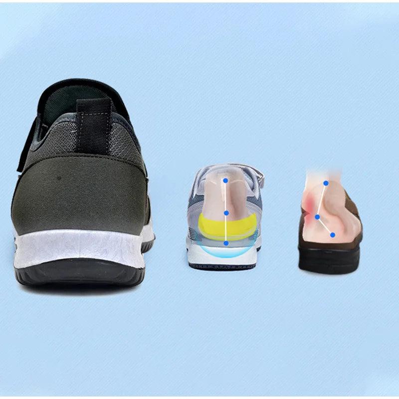 Zapatos deportivos ortopédicos de malla vulcanizada con hebilla para mujer - Gillo - Confort ortopédico