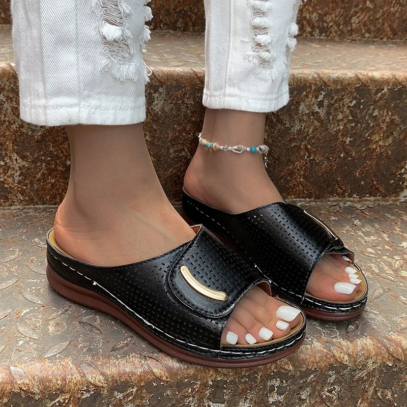 Sandales doux à plate-forme pour Femmes - Swift - Confort Orthopédique
