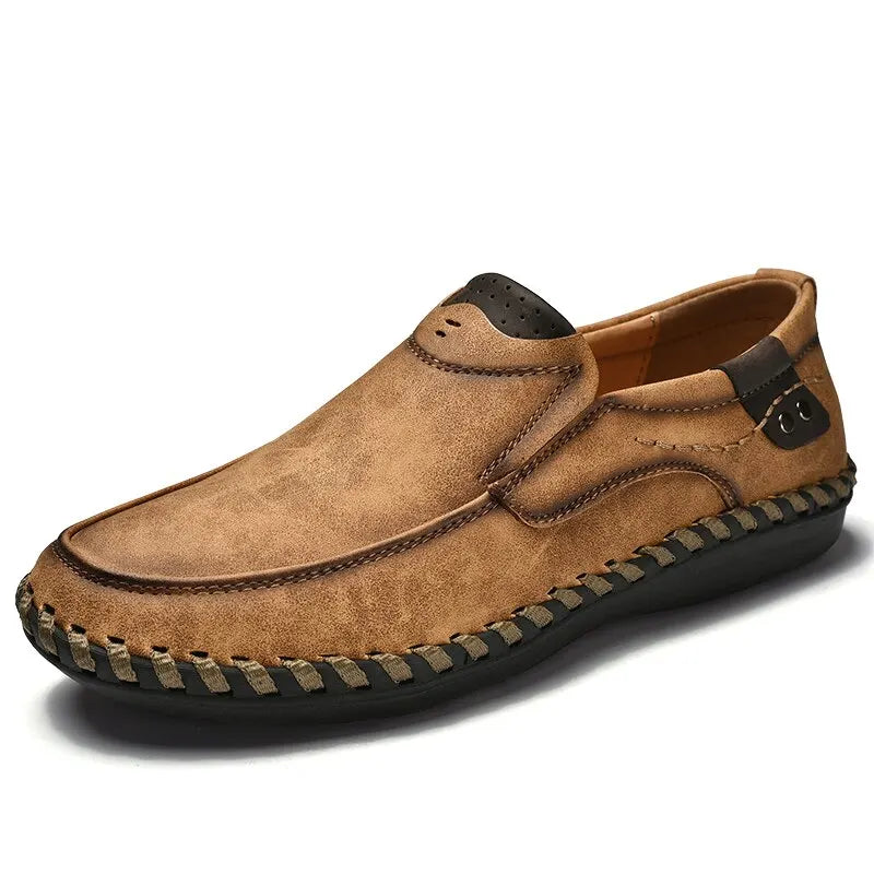 Chaussures décontractées en cuir pour hommes - Zewta - Confort Orthopédique