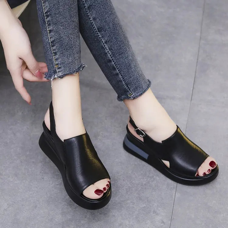 Sandalias romanas retro de moda para mujer - Romany - Confort ortopédico