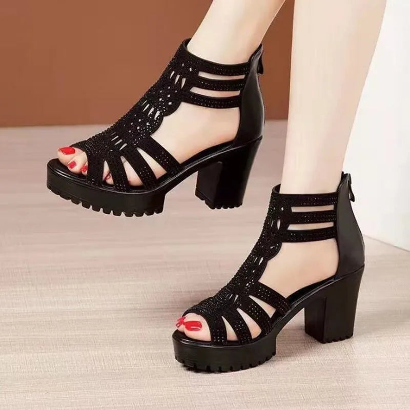 Sandalias de tacón alto para mujer - Heely - Confort ortopédico