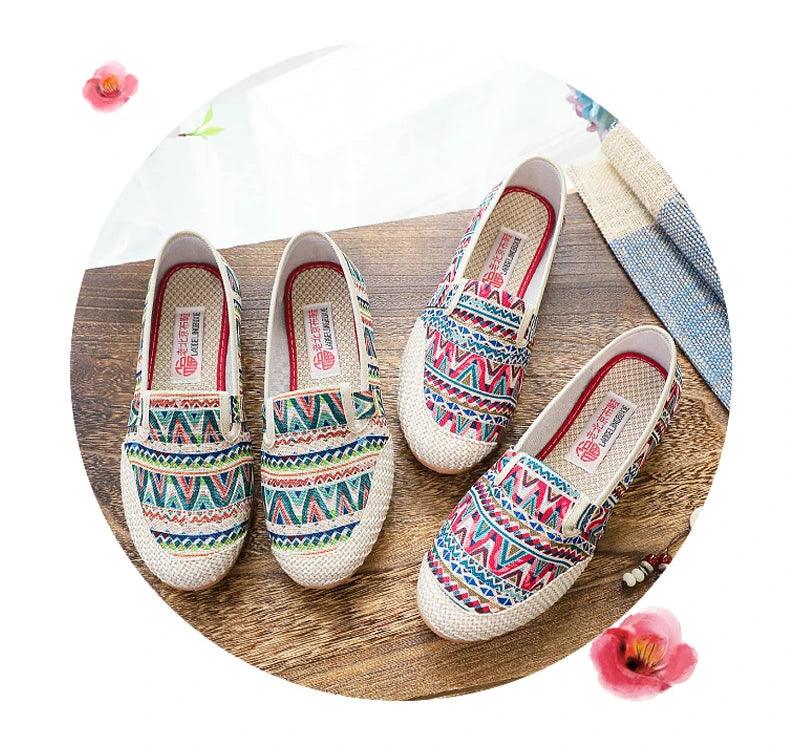 Mocassins orthopédiques vintage à enfiler pour femmes - Confort Orthopédique