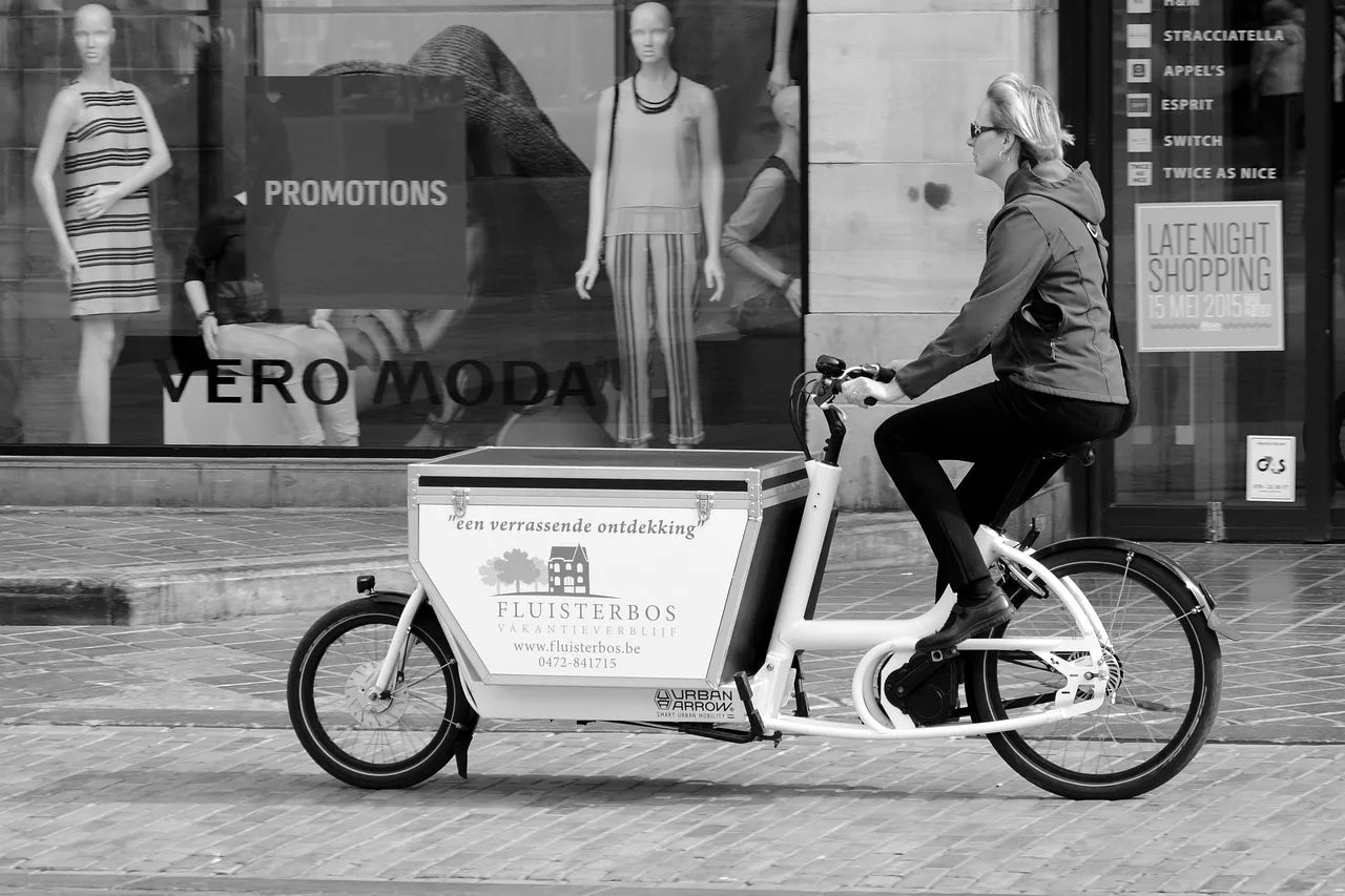 Vélo urbain reconditionné avec porte-bagages