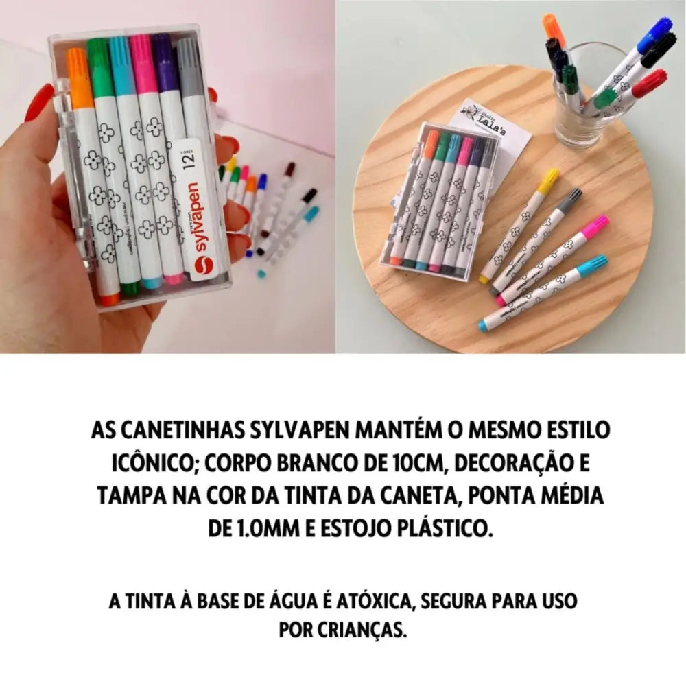 Canetinha Hidrocor Sylvapen - 1,0 Mm - 12 Núcleos - Newpen