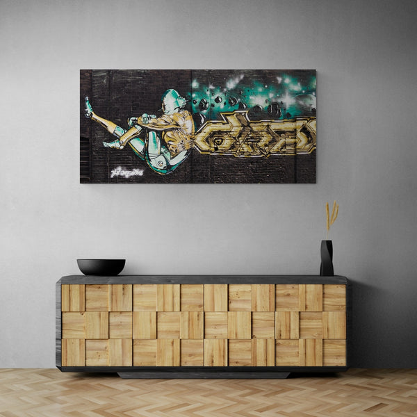 Graffiti wall art painting