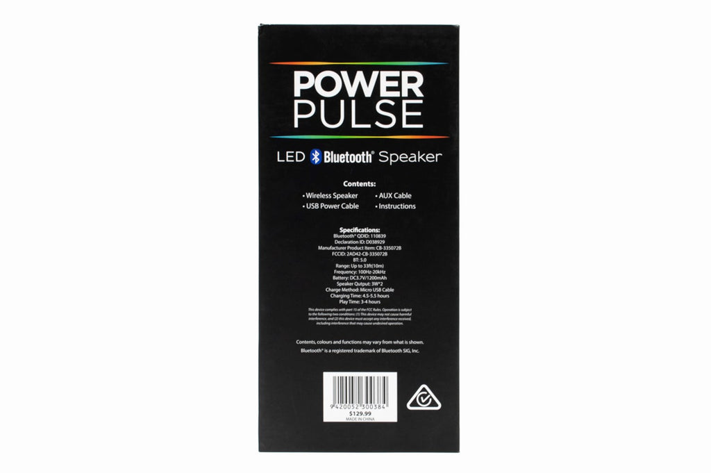 led power pulse speaker