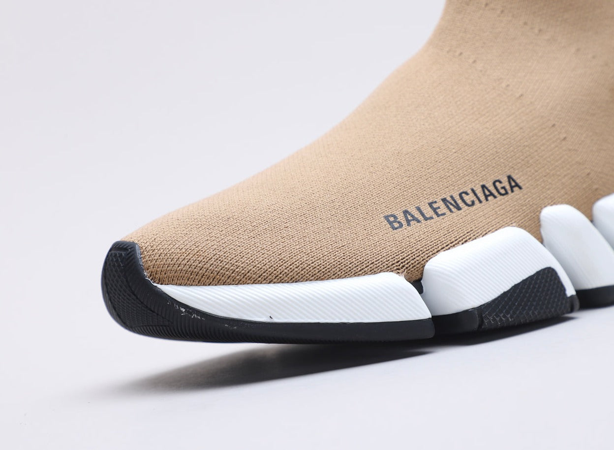 beige balenciaga sock trainers