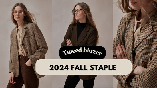 tweed blazer 2024 fall