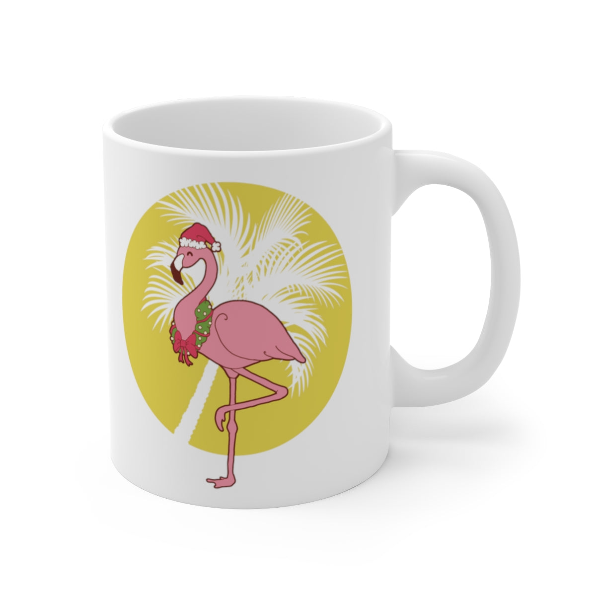 Tropical Christmas Flamingo ~ Mug
