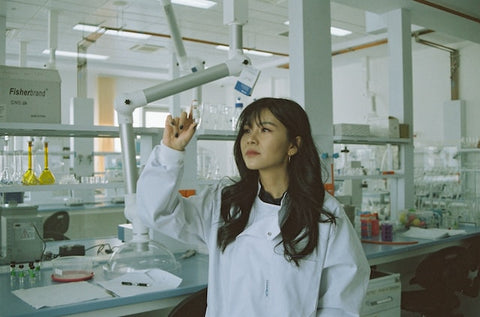 Woman Working at the Lab