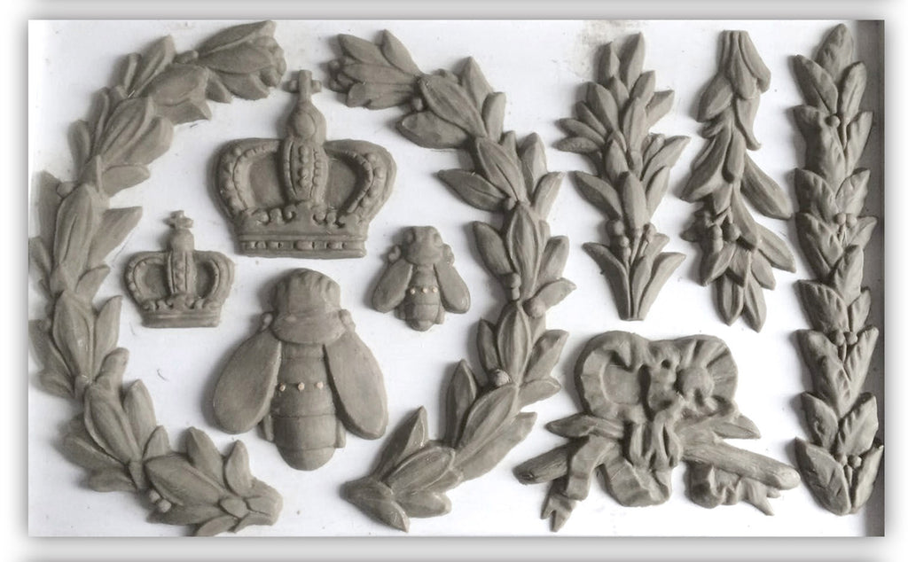 Clay Pot IOD Craft Kit Fleur de Lis Mould, Air Dry Clay, and a Crocker –  Goodson Vintage Treasures