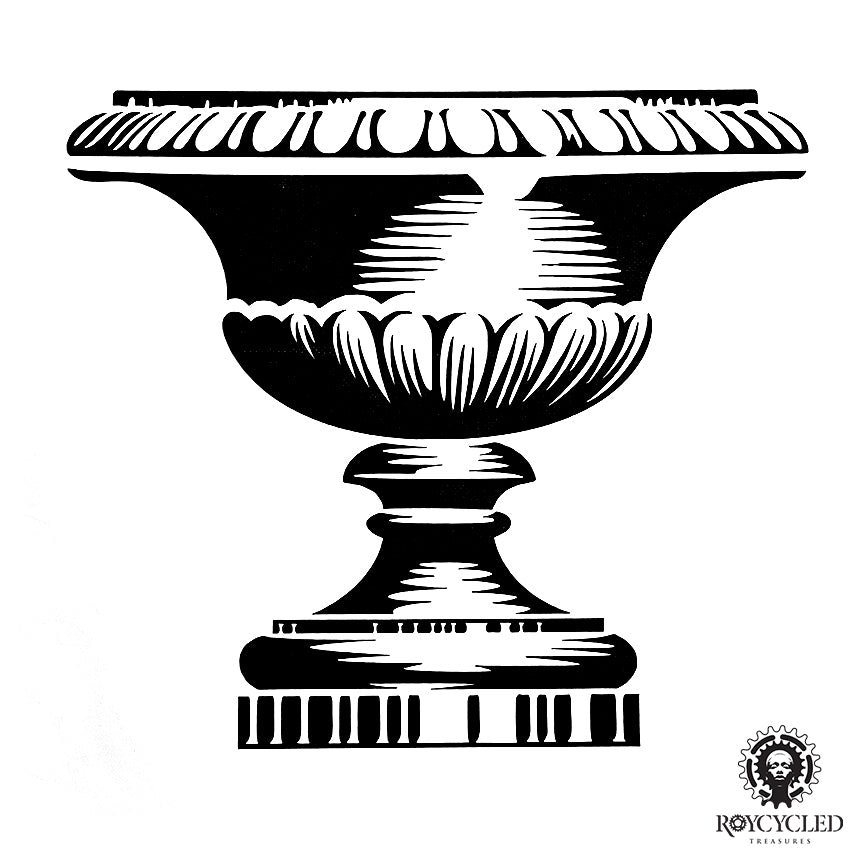  Stencil – Roycycled Urn 