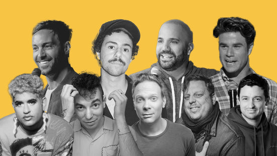 L to R clockwise: Jeff Dye, Ramy Youssef, Paul Virzi, Matthew Broussard, Giulio Gallarotti, Derek Humphrey, Nathan Macintosh, Maximilian Spinelli & ALOK.