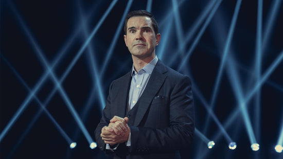 Jimmy Carr: His Dark Material on Netflix.