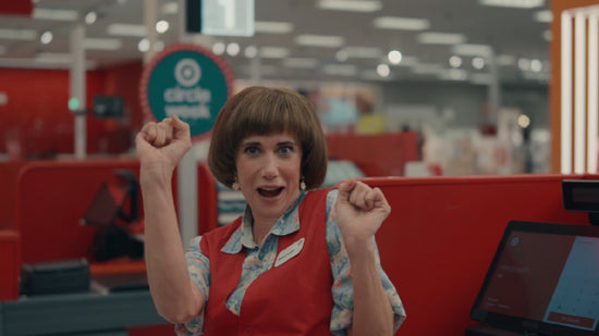 Kristen Wiig as Target Lady.