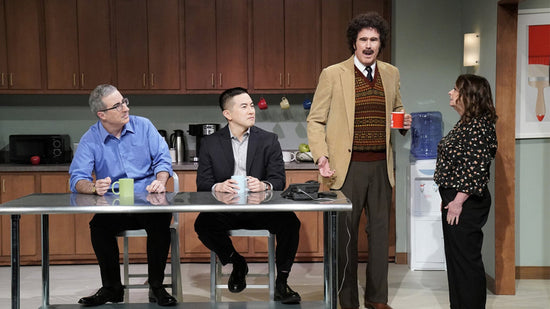 Will Ferrell, John Oliver, Bowen Yang,  and Rachel Dratch on 