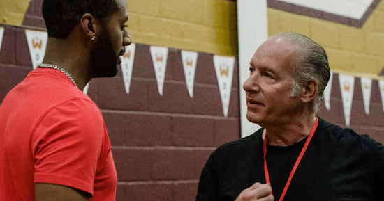 Jordan Johnson-Hinds & Andrew Dice Clay in Warrior Strong.